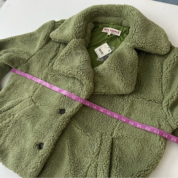 Free People Women’s Green Cozy Jacket Size S - Picture 15 of 16